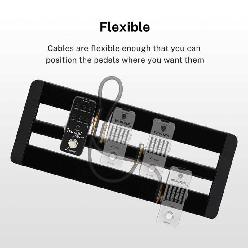 Donner Guitar Patch Cables Right Angle, 6 Inch Effect Pedal
