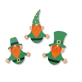 Roeda Brighten Your Life 14267g Leprechaun Gnome Set of 3 Assorted St. Patrick Day Magnet Made in USA