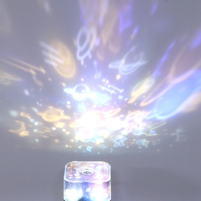 Starlight Humidifier Ultrasonic LED Night Light Silent 300ml Dual Mode