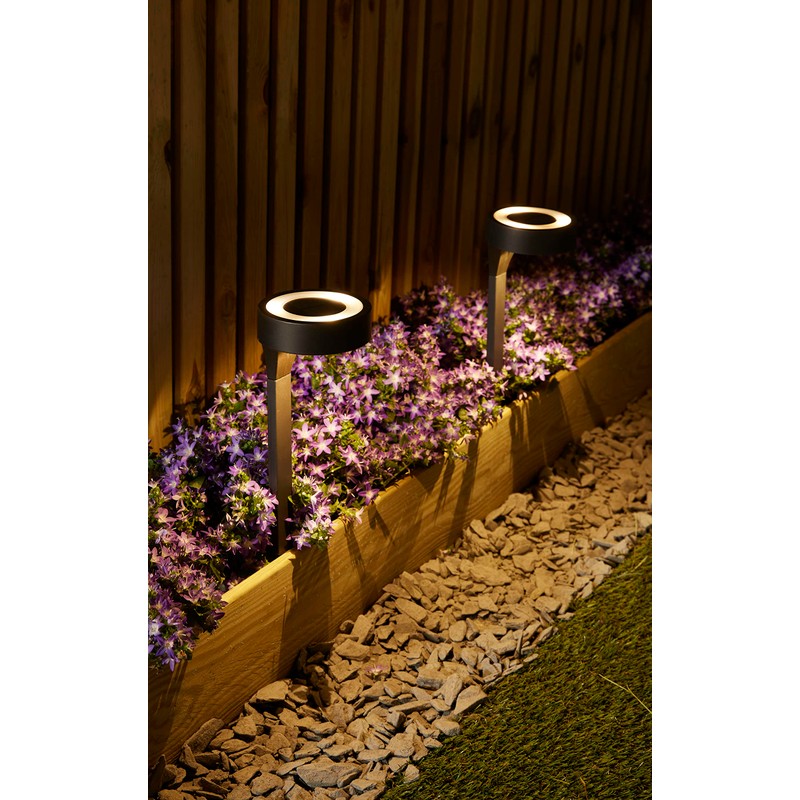 Luxform Lighting AYR Solar LED Orange Up and Down Spike