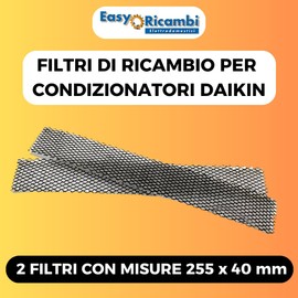 Easyricambi 2 Elektrostatische Klimaanlagenfilter 255x40mm Luftfilter für Klimaanlage, Ersatz für Daikin-Filter, Klimageräte Ersatzteile passend für: DAIKIN FTXS FTKS 20 25 35 D + FTXS20 25 35 42 50 G