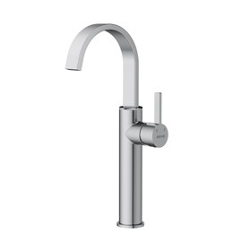 Bathroom Faucets Vessel Sink Faucet, Hurran Brushed Nickel Kitchen Sink Faucets, Modern Single Hole Bar Sink Faucet with 2 Supply Hoses, Flat Pipe Faucet for Bathroom Sink Vanity RV Farmhouse Sink