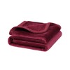 PiccoCasa Pet Dog Fluffy Fleece Bed Blanket, Burgundy 60cm x