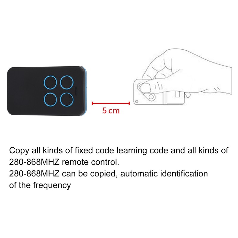 Cloning Key Fob 4 Buttons 280 to 868M Strong Compatibility