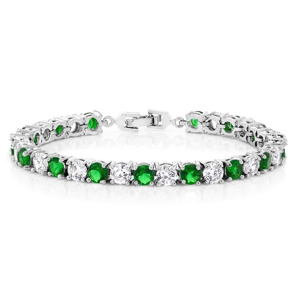 Sparkling Multi-Color Round Cubic Zirconia CZ Women's Tennis Bracelet (7.50