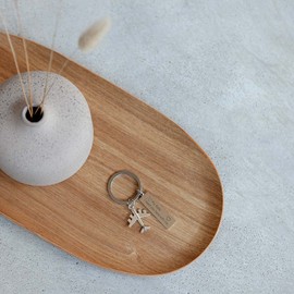 DonJordi Fly Safe Keyring - I Need You Here With Me - The Gift for Pilots, Travellers and Flight Attendants, silver