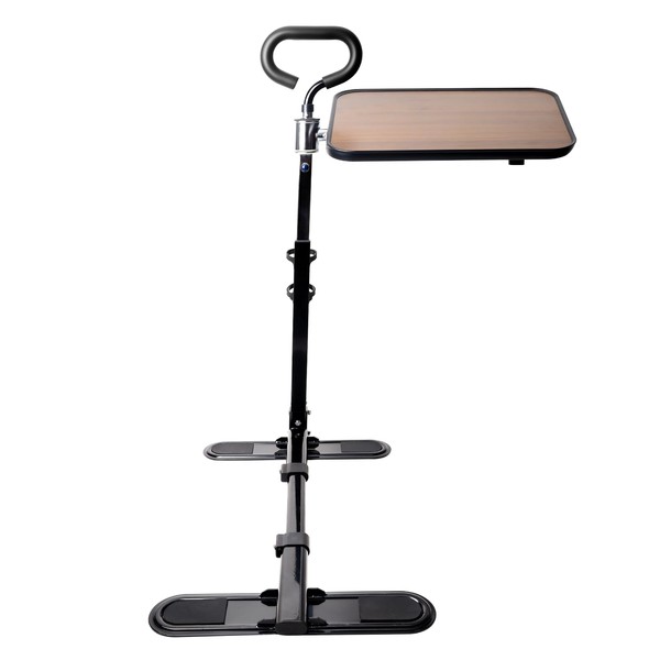 Tray Table, Adjustable Swivel TV and Laptop Table with Ergonomic