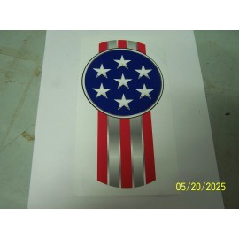 Kenworth Front Grill Hood Emblem Logo Decal Stars & Stripes USA