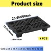 Jeracino Lightweight Plastic Pallet, 4 Pcs Flooring Pallets, Interlocking Pallet