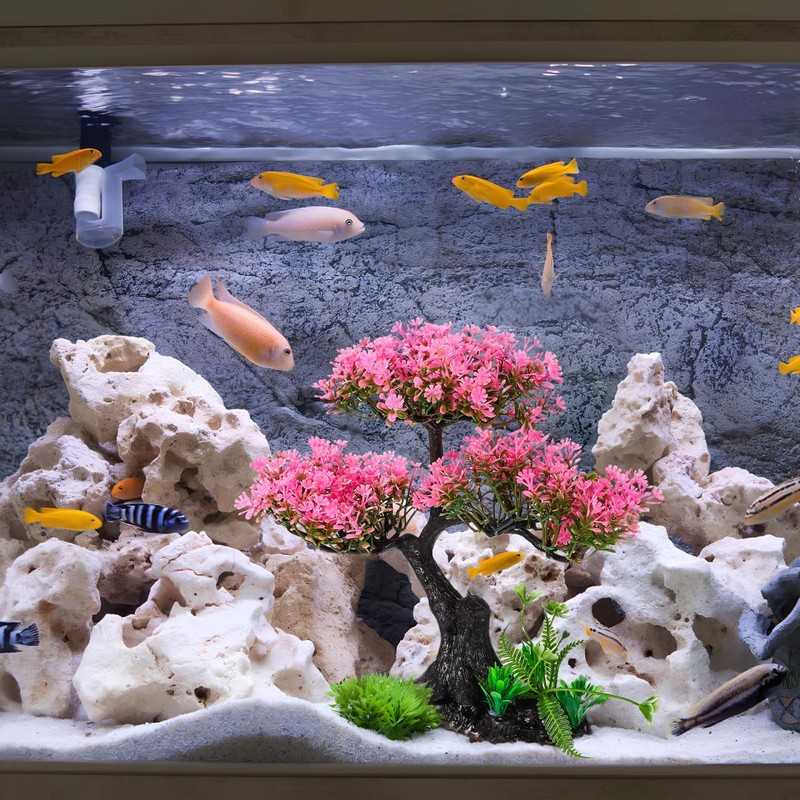 Homoyoyo Aquarium Artificial Plants Decor, Aquarium Accessories Fish Tank Plants