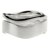 SILBERMOOS Women's Ring Wave Matte Shiny 925 Sterling Silver, Sterling