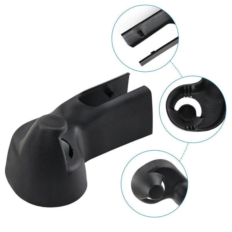 MUEUSS Rear Windshield Wiper Arm Cover Cap for Jeep Wrangler