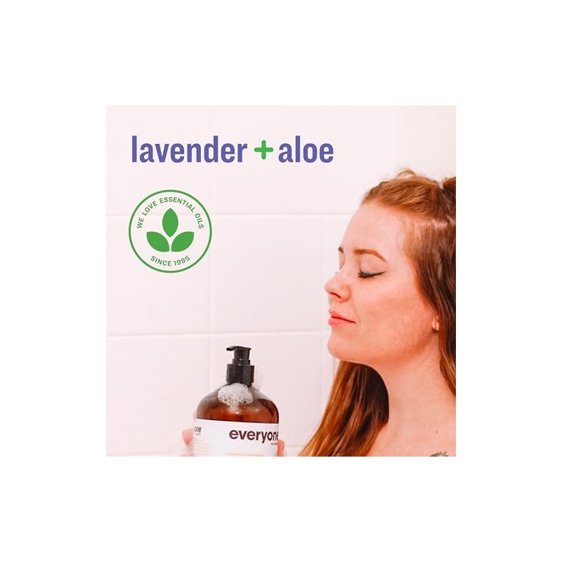 Everyone 3-In-1 Soap, Lavender and Aloe, 32 Ounce, 2 Count