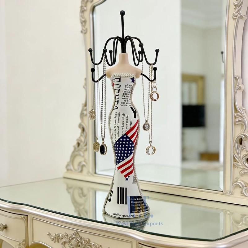 Jewelry Mannequin Stand Dress Mannequin Necklace Bracelet Display Holder Organizer