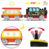 HYPERLIVING Motorized Trains for Wooden Track, Remote Control Train with