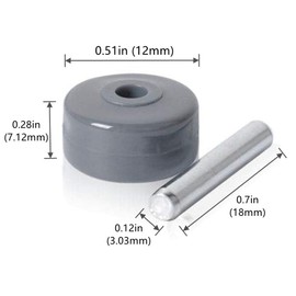 Vacuum Cleaner Replacement Wheels for Shark Navigator Rotator Models NV341, NV350, NV351, NV352, NV355, NV356e, NV500, NV501, NV502 More (12 Pack)