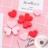 10 Pcs Cute Heart-Clips Refrigerator Magnets, Pink & Red Decorative