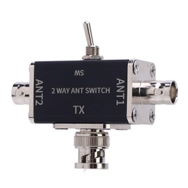 Manual Antennae Transfer Switches, 2 Way CB HAM Antenna Coaxial Switches 100W BNC Connector for 1-30MHz HAM CB HF VHF UHF Radio Gold Plated, High Power