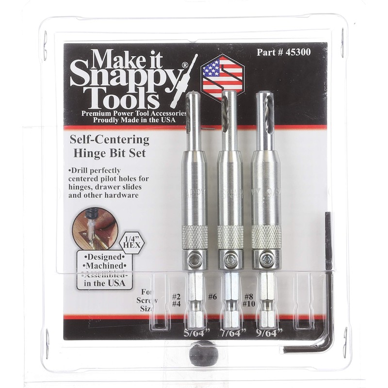 Make it Snappy Set of 3 Snappy Tools Hinge Bits