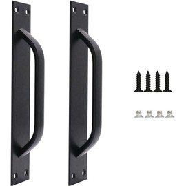 UptVin Sliding Door Handles, Heavy Duty Stainless Steel Handl-ES,Handles and Pulls - Cabinet, Fire, Surface Mounted Door Handl with Screws for Kitchen, Bedroom, Bathroom