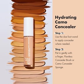 e.l.f. Cosmetics Camo Corrector Hidratante Medium Warm Medio Cálido | Cobertura Total con Fórmula Antiojeras de Larga Duración, No se Mancha ni Cuarte