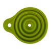 RSVP International Silicone Funnel Collapsible, Dishwasher Safe, 5.25x4.25x5.75" Fully Extended,