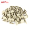 X AUTOHAUX 40pcs 6mm Hole Dia Plastic Bolt Rivets Fastener