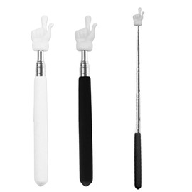 Extendable Pointer Stick, 2 Pieces, Telescopic Teacher Pointer, Retractable Classroom, Finger Pointing Stick, Stainless Steel Children's Extendable Pointing Rod