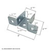 6 Pack - 8 Hole, Wing Shaped 90 Degree Connector
