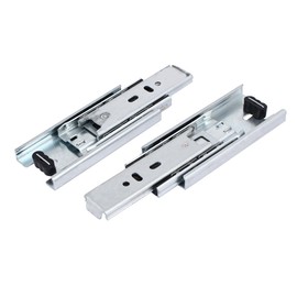 uxcell 4-Inch Drawer Slides, Full Extension Ball Bearing Two Way Slide Track Rail 45mm Wide 33lb Capacity 1 Pair