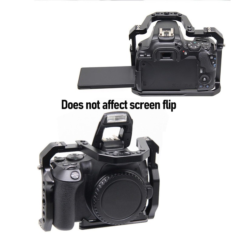 Camera Stabilizer for 200D 200DII, Video Camera Cage Rig Universal