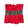 12 Skeins Embroidery Floss Red Color, Friendship Bracelet String Cross
