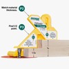 FITFINDER 1/2 Gauge - Find 1/2 thickness of material in