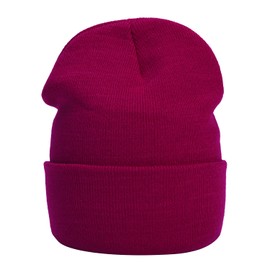 MASADA Women's and Men's Beanie Winter Hat, magenta