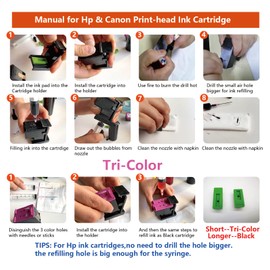 F-ink 5 Bottles Ink and Refill Kits Compatible for Canon Ink Cartridges 275 276 260 261 245 246 PG-275XL CL 276XL PG-260XL CL-261XL PG-245XL CL-246XL