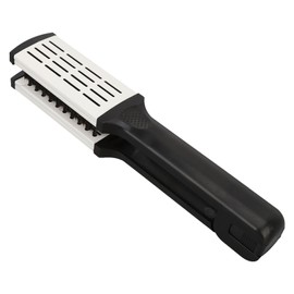 Hair Straightening Double Brush Comb Soft Bristles Prevent Static Heat Resisting Clamp Hair Brush for Home Barber Shop