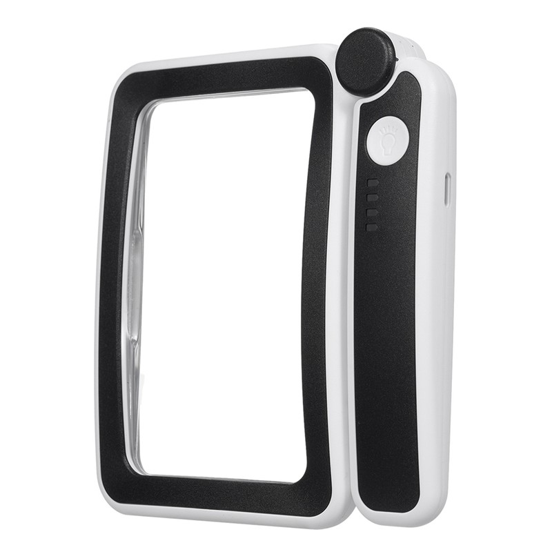 Handheld Magnifier 4X Magnifying Glass for Reading Full Book Page