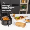 Livivo Disposable Rectangular Air Fryer Liners - Disposable, Greaseproof, Heat