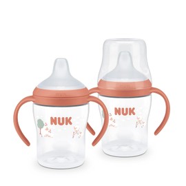 NUK Perfect Match - Taza de aprendizaje de 5 onzas, paquete de 2 – boquilla suave, asas de fácil agarre, sin BPA, a prueba de derrames