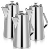Honeydak 3 Pcs Stainless Steel Pitcher with Lid, 2 Liter