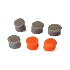 Walker's Saftey Silicon Plugs 20Db NRR, Molds To The Shape of Your Ear- Orange & Flat Dark Earth