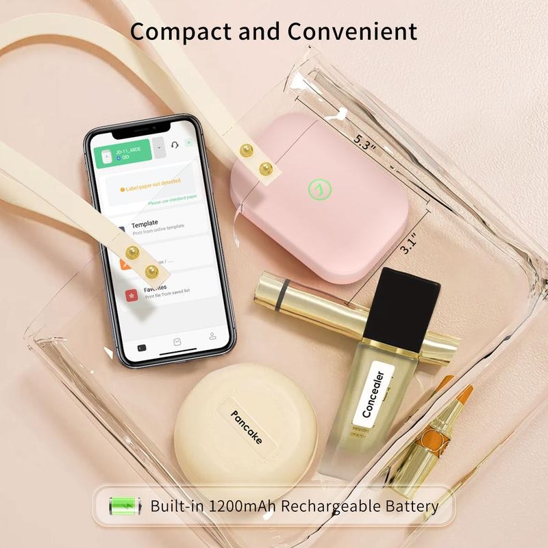 JADENS JD-11 Label Maker Machine, Wireless Bluetooth Mobile Thermal Label