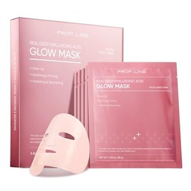 Real Deep Hyaluronic Acid Glow Mask, Tranexamic Acid & Niacinamide Face Mask, Deep Hydrating & Soothing Mask for Redness-Prone, Dry Skin, Brightening 