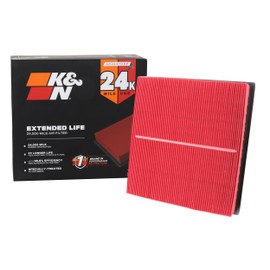 K&N Engine Air Filter: Extended Life 24,000 Mile Replacement Air Filter: Compatible with 2010-2019 Jeep/Dodge SUV V6/V8 (Grand Cherokee, Durango), KNX-2457
