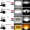 BRICOLOGHT 4x For Ford Mustang 1979-1986 DOT 4x6" Square LED
