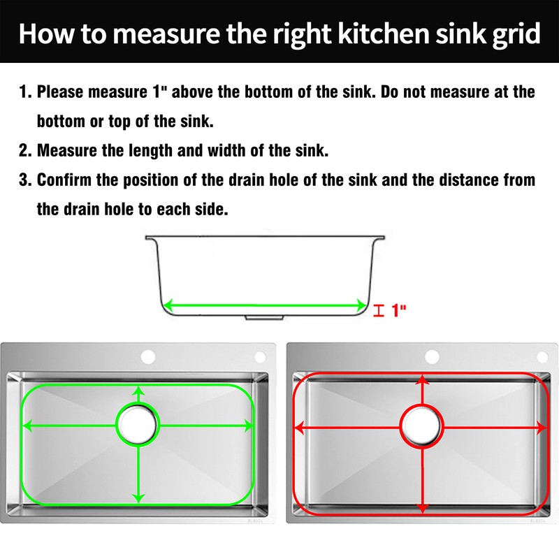 Sink Protectors for Kitchen Sink 26" x14", Stainless Steel Sink