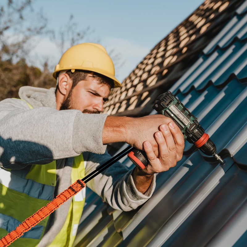 5PCS Retractable Tool Lanyards Reflective Safety Tool Leash with Aluminum