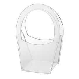 Lillian Rose Clear Modern Flower Girl Basket, One Size
