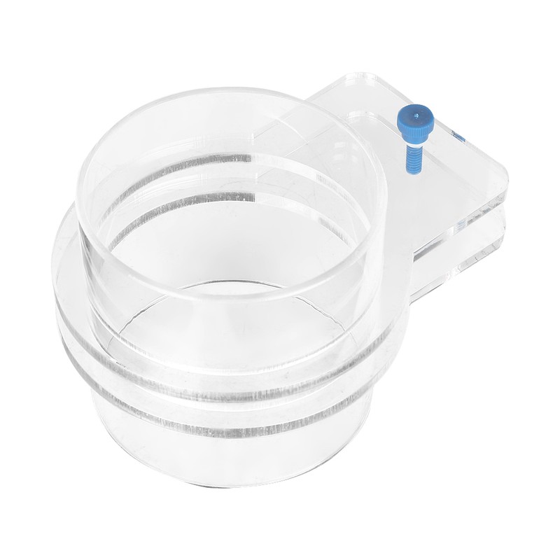 Transparent Acrylic Durable Adjustable Aquarium Fish Feeder Fish Tank Tiepiece