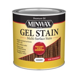 Minwax Gel Stain for Interior Wood Surfaces, ½ Pint, Hickory